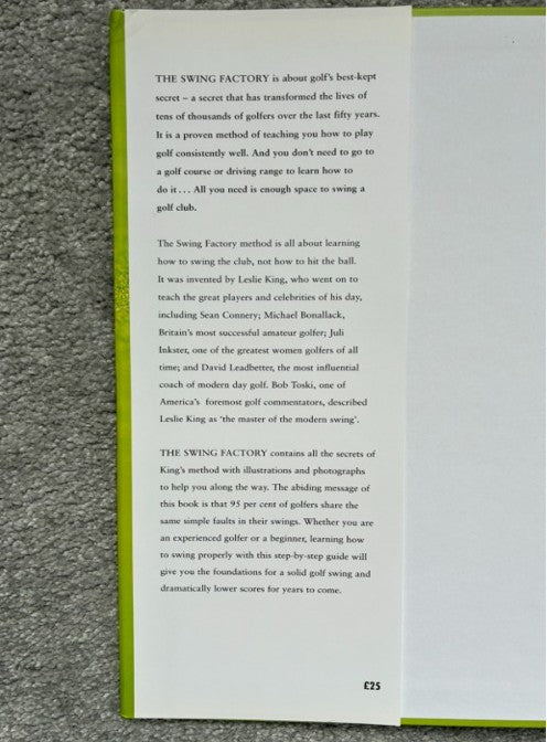 The Swing Factory Book by William Sieghart, Steve Gould and D.J. Wilkinson